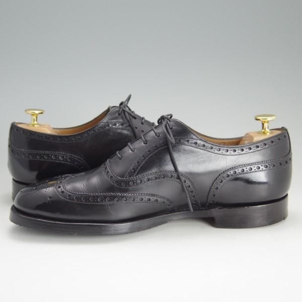 極上★チャーチ 70G/UK7【貴重★100ラスト/CHETWYND/チェットウインド】4都市ロゴ/フルブローグ/カーフ/黒/メンズ/Church's★e350