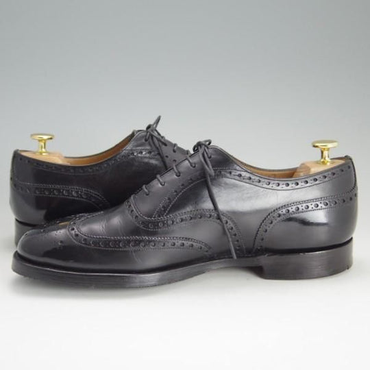 極上★チャーチ 70G/UK7【貴重★100ラスト/CHETWYND/チェットウインド】4都市ロゴ/フルブローグ/カーフ/黒/メンズ/Church's★e350