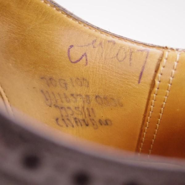 極上★チャーチ 70G/UK7【貴重★100ラスト/CHETWYND/チェットウインド】4都市ロゴ/フルブローグ/カーフ/黒/メンズ/Church's★e350