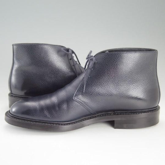 極美品★クロケット&ジョーンズ 8.5E【ダイナイトソール仕様★チャッカブーツ/CHEPSTOW】335ラスト/紺/メンズ/Crockett&Jones★e353