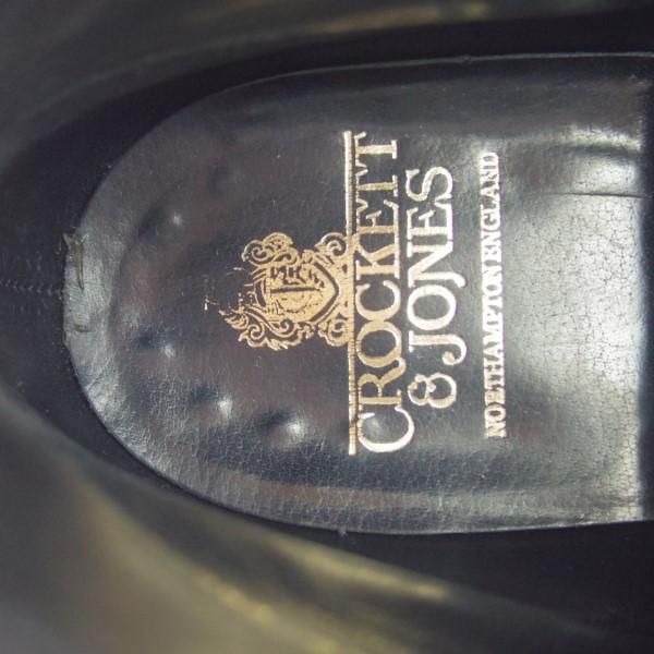 極美品★クロケット&ジョーンズ 8.5E【ダイナイトソール仕様★チャッカブーツ/CHEPSTOW】335ラスト/紺/メンズ/Crockett&Jones★e353