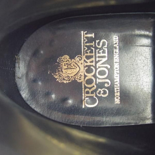 極美品★クロケット&ジョーンズ 8.5E【ダイナイトソール仕様★チャッカブーツ/CHEPSTOW】335ラスト/紺/メンズ/Crockett&Jones★e353