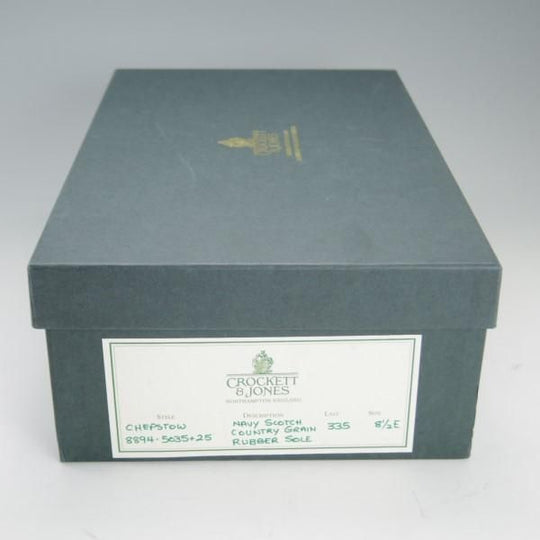 極美品★クロケット&ジョーンズ 8.5E【ダイナイトソール仕様★チャッカブーツ/CHEPSTOW】335ラスト/紺/メンズ/Crockett&Jones★e353