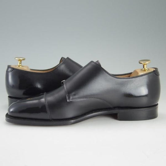 未使用★(英)グレンソン 7F【★ダブルモンク/36884-01】カーフ/黒/メンズ/GRENSON★e354