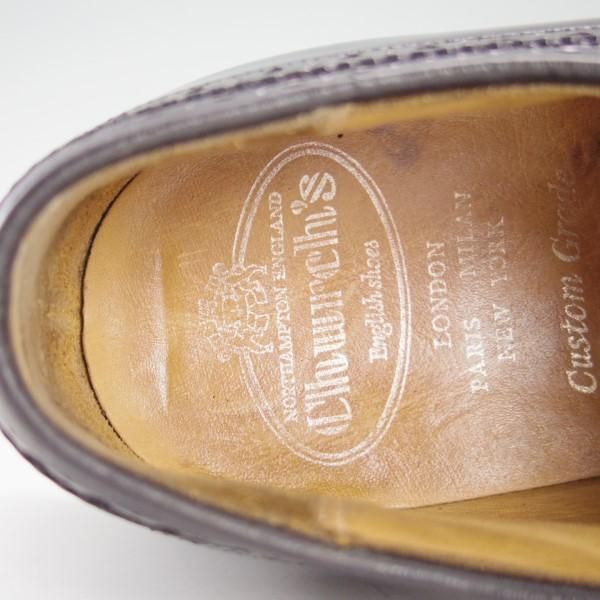 極上★チャーチ 70F/UK7【定価￥101,520-★GRAFTON/173ラスト】グラフトン/フルブローグ/ポリッシュドバインダーカーフ/Church's★e356