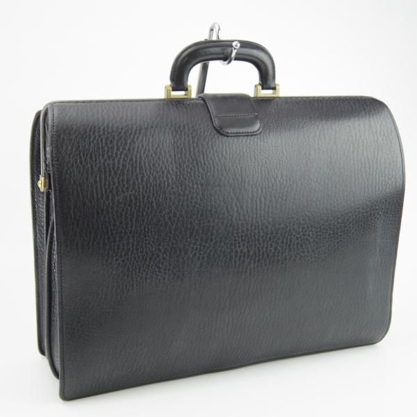 極上★バーバリー/Burberry【貴重★ダレスバッグ】メンズ/ビジネス/バッグ/レザー/黒/ブリーフケース★N5473