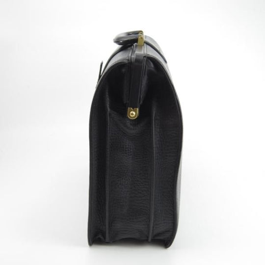 極上★バーバリー/Burberry【貴重★ダレスバッグ】メンズ/ビジネス/バッグ/レザー/黒/ブリーフケース★N5473