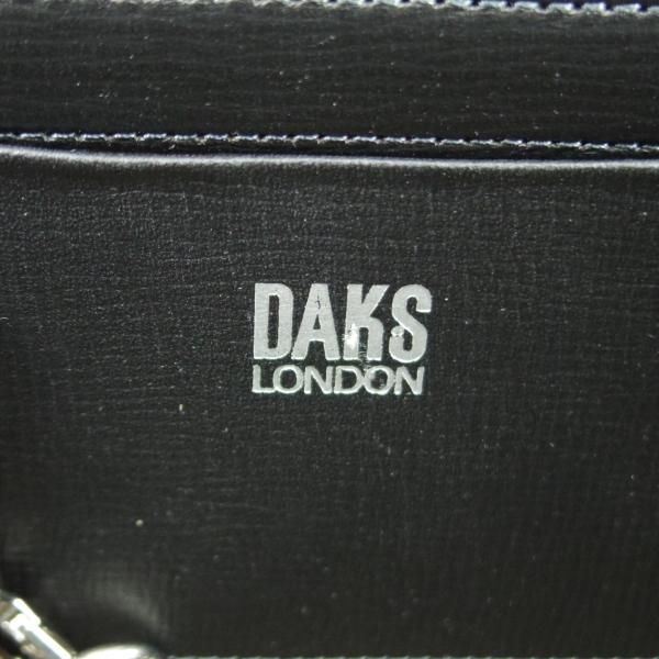 極上★(英)ダックス/DAKS【★ダレスバッグ】メンズ/ビジネス/バッグ/レザー/黒/ブリーフケース★N5474