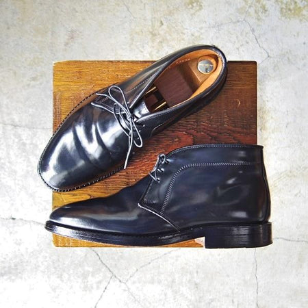 極上★(米)アレンエドモンズ 6.5E【コードバン仕様★チャッカブーツ/Chukka】黒/メンズ/ALLEN EDMONDS★e362