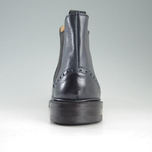 美品★クロケット&ジョーンズ 8.5E【ダイナイトソール仕様★サイドゴアブーツ/NEWBURY】335ラスト/紺/メンズ/Crockett&Jones★e364