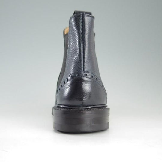 美品★クロケット&ジョーンズ 8.5E【ダイナイトソール仕様★サイドゴアブーツ/NEWBURY】335ラスト/紺/メンズ/Crockett&Jones★e364