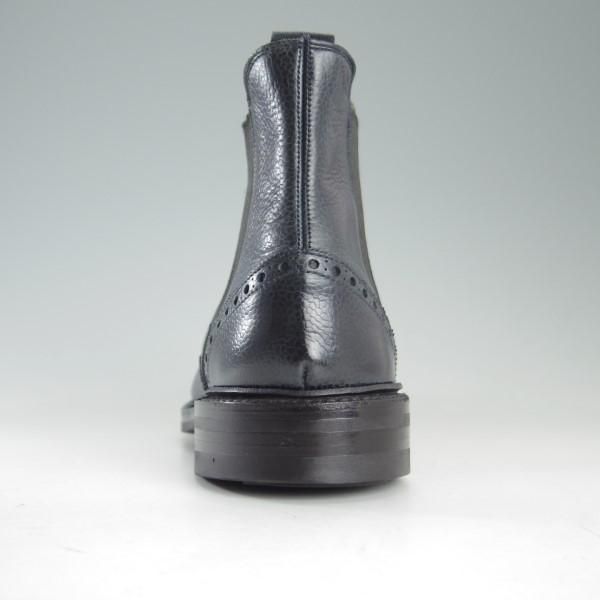 美品★クロケット&ジョーンズ 8.5E【ダイナイトソール仕様★サイドゴアブーツ/NEWBURY】335ラスト/紺/メンズ/Crockett&Jones★e364