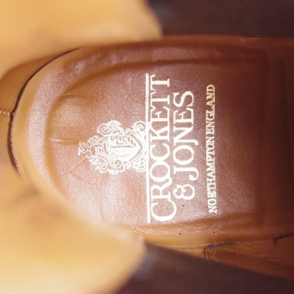 美品★クロケット&ジョーンズ 8.5E【ダイナイトソール仕様★サイドゴアブーツ/NEWBURY】335ラスト/紺/メンズ/Crockett&Jones★e364