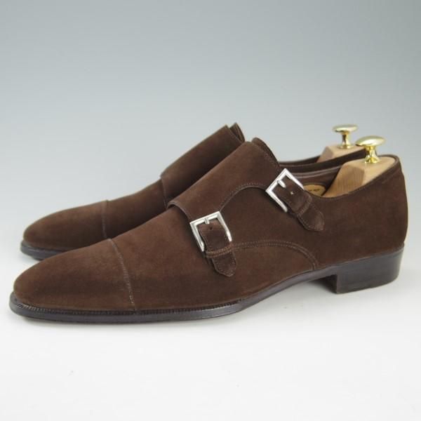 美品Enzo Bonafe×BEAMS別注エンツォボナフェスエードダブルモンク8 美品Enzo Bonafe×BEAMS別注エンツォボナフェスエードダブル