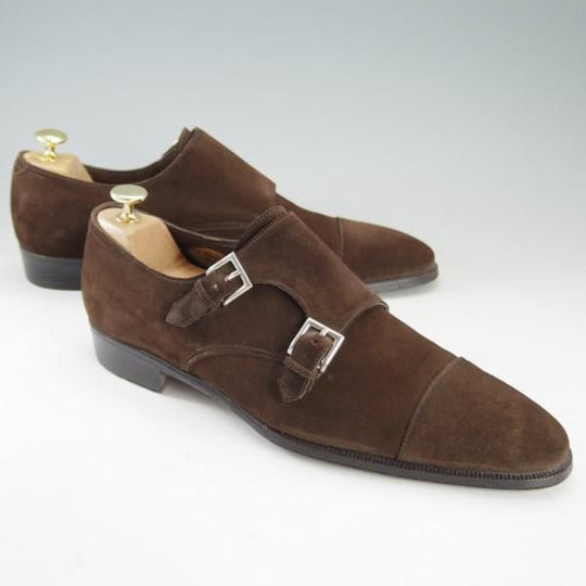 極上★(伊)エンツォ・ボナフェ SIZE 9.5【ビームス別注★ハンドソーンウェルテッド製法/九分仕立て】ダブルモンク/Enzo Bonafe★e366