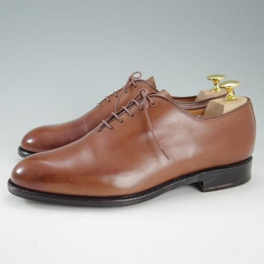 極上★(スペイン製)YANKO/ヤンコ SIZE 24【グッドイヤーウェルテッド製法★ホールカット】10401802/カーフ/茶/メンズ★e367