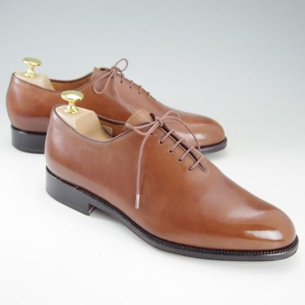 極上★(スペイン製)YANKO/ヤンコ SIZE 24【グッドイヤーウェルテッド製法★ホールカット】10401802/カーフ/茶/メンズ★e367