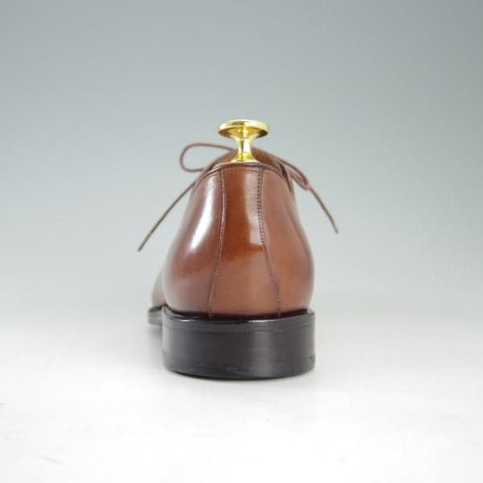 極上★(スペイン製)YANKO/ヤンコ SIZE 24【グッドイヤーウェルテッド製法★ホールカット】10401802/カーフ/茶/メンズ★e367