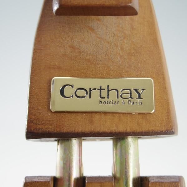 美品★(仏)Corthay/コルテ SIZE 8【定価￥20,520-★純正シューツリー】木製シューキーパー/メンズ★e370