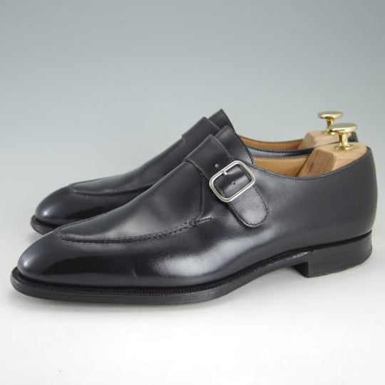極上★クロケット&ジョーンズ 8E【スキンステッチ仕様★ハンドグレードライン/LAWRENCE】モンクストラップ/メンズ/Crockett&Jones★e371