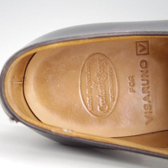 極上★クロケット&ジョーンズ 8E【スキンステッチ仕様★ハンドグレードライン/LAWRENCE】モンクストラップ/メンズ/Crockett&Jones★e371