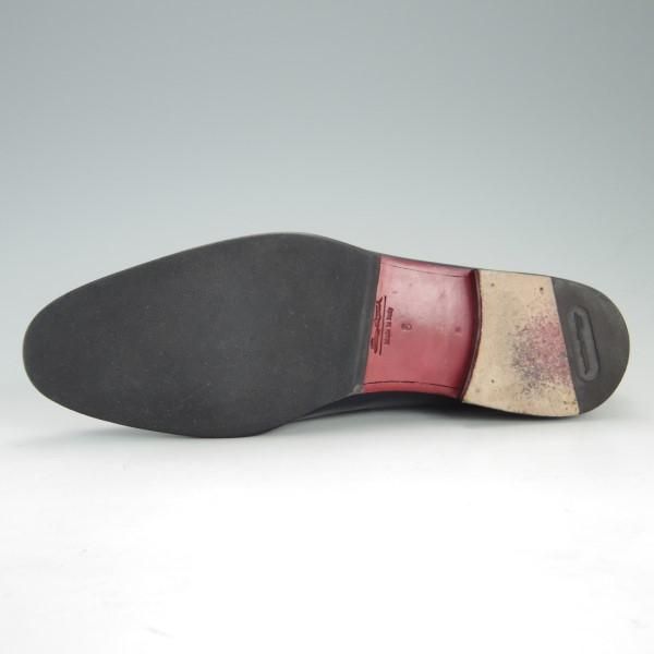 極上★(伊)サントーニ SIZE 6【★コインローファー】スリッポン/カーフ/紺/メンズ/Santoni★e375