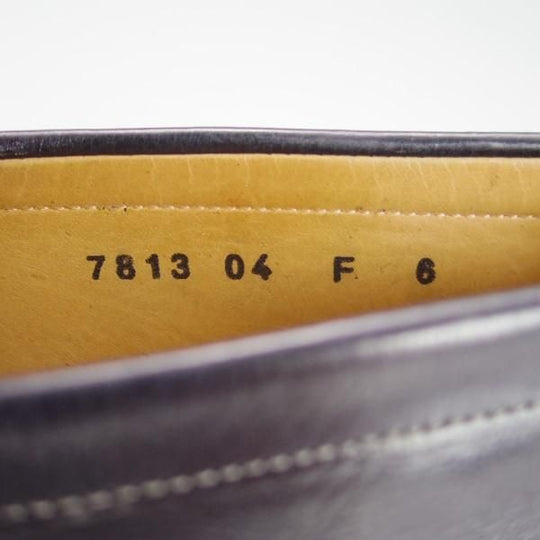 極上★(伊)サントーニ SIZE 6【★コインローファー】スリッポン/カーフ/紺/メンズ/Santoni★e375