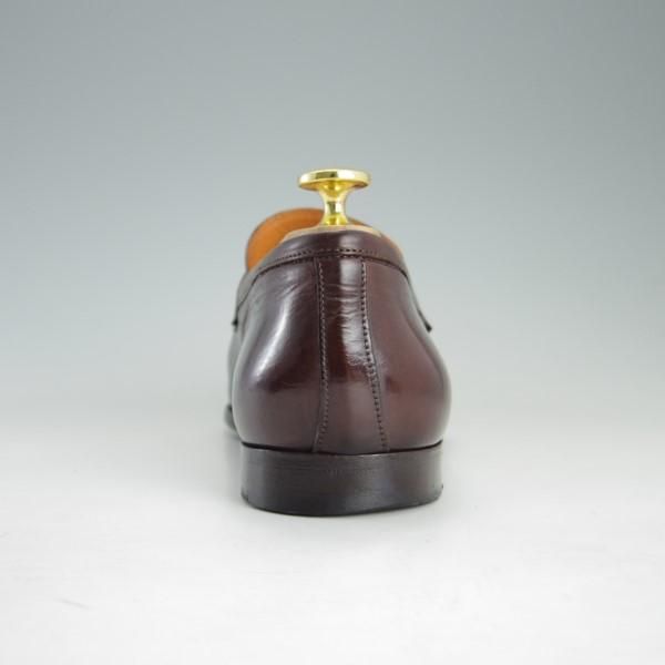 極上★(伊)サントーニ SIZE 6【貴重★BEAMS F別注/コインローファー】スリッポン/濃茶/メンズ/ビームス/Santoni★e376