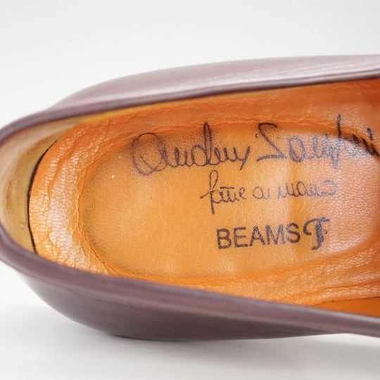 極上★(伊)サントーニ SIZE 6【貴重★BEAMS F別注/コインローファー】スリッポン/濃茶/メンズ/ビームス/Santoni★e376