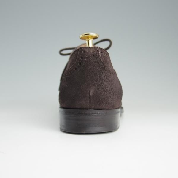 美品★(英)チーニー 7E【定価￥73,440-★セミブローグ/WINSTON/6184ラスト】フレックスソール仕様/スエード/濃茶/メンズ/CHEANEY★e380