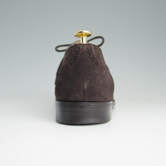 美品★(英)チーニー 7E【定価￥73,440-★セミブローグ/WINSTON/6184ラスト】フレックスソール仕様/スエード/濃茶/メンズ/CHEANEY★e380