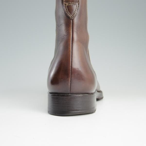 極上★(伊)ステファノビ SIZE 7【グッドイヤーウェルテッド製法★ISETAN別注】サイドゴアブーツ/カーフ/茶/伊勢丹/STEFANOBI★e382
