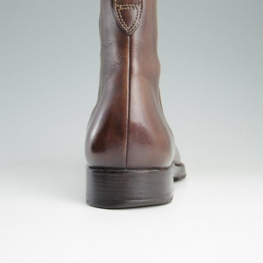 極上★(伊)ステファノビ SIZE 7【グッドイヤーウェルテッド製法★ISETAN別注】サイドゴアブーツ/カーフ/茶/伊勢丹/STEFANOBI★e382