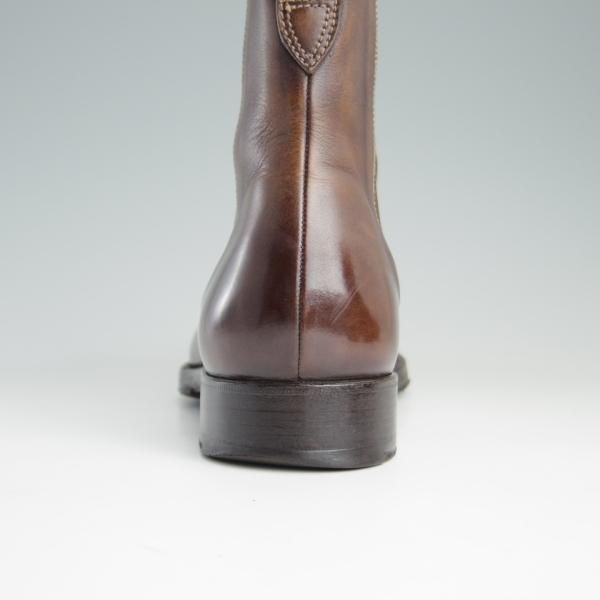 極上★(伊)ステファノビ SIZE 7【グッドイヤーウェルテッド製法★ISETAN別注】サイドゴアブーツ/カーフ/茶/伊勢丹/STEFANOBI★e382