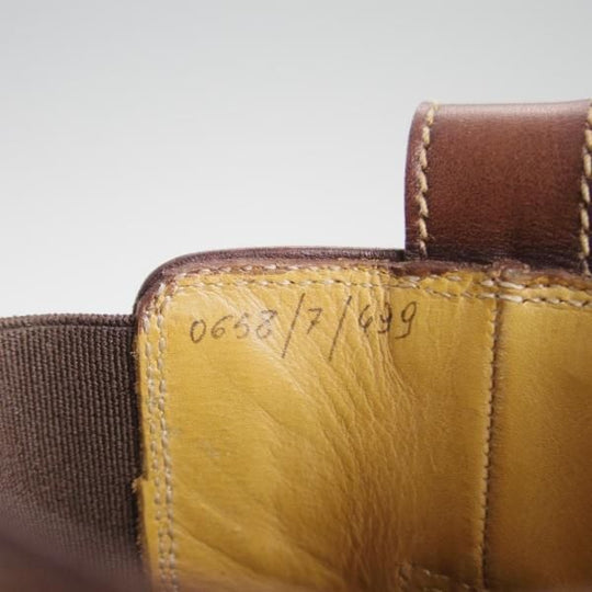 極上★(伊)ステファノビ SIZE 7【グッドイヤーウェルテッド製法★ISETAN別注】サイドゴアブーツ/カーフ/茶/伊勢丹/STEFANOBI★e382