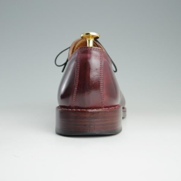 美品★MOTO/モト SIZE 1(26cm)【定価￥70,200-★コードバン仕様/#2100】プレーントゥ/バーガンディー/赤茶/メンズ★e383