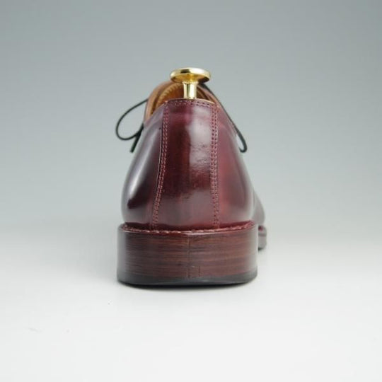 美品★MOTO/モト SIZE 1(26cm)【定価￥70,200-★コードバン仕様/#2100】プレーントゥ/バーガンディー/赤茶/メンズ★e383