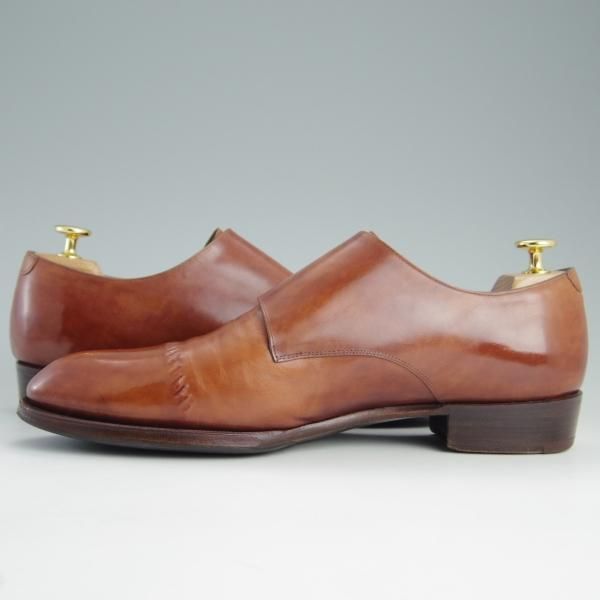 極上★シェットランドフォックス SIZE 8【定価￥66,960-★014F SF/ケンジントン2】ダブルモンク/カーフ/茶/メンズ/Shetlandfox★e385