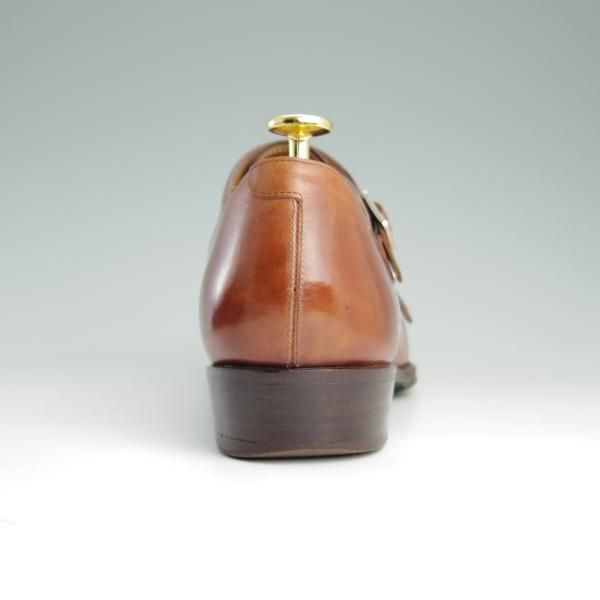 極上★シェットランドフォックス SIZE 8【定価￥66,960-★014F SF/ケンジントン2】ダブルモンク/カーフ/茶/メンズ/Shetlandfox★e385