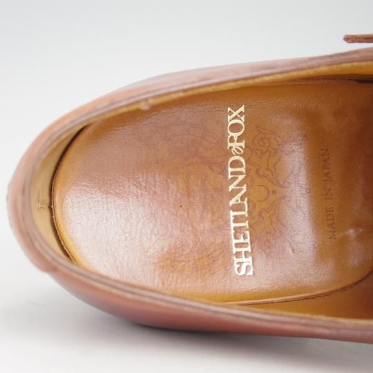 極上★シェットランドフォックス SIZE 8【定価￥66,960-★014F SF/ケンジントン2】ダブルモンク/カーフ/茶/メンズ/Shetlandfox★e385