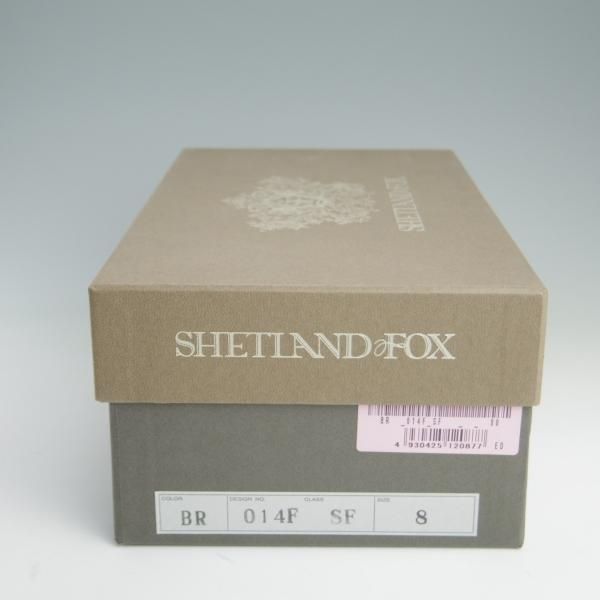 極上★シェットランドフォックス SIZE 8【定価￥66,960-★014F SF/ケンジントン2】ダブルモンク/カーフ/茶/メンズ/Shetlandfox★e385