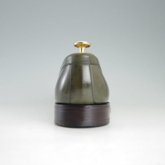 極美品★(英)チーニー 6F【定価￥73,440-★HUDSON/ハドソン/コインローファー】5203ラスト/カーフ/緑/メンズ/CHEANEY★e389