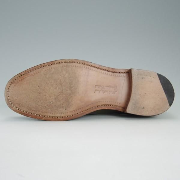 極美品★(英)チーニー 6F【定価￥73,440-★HUDSON/ハドソン/コインローファー】5203ラスト/カーフ/緑/メンズ/CHEANEY★e389
