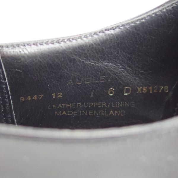 美品★クロケット&ジョーンズ 6D【定価￥99,360-★オードリー/AUDLEY】ハンドグレードライン/337ラスト/カーフ/黒/Crockett&Jones★e390