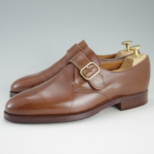 美品★クロケット&ジョーンズ 5.5E【ロイドフットウェア別注★Lloyd Footwear】297ラスト/モンクストラップ/メンズ/Crockett&Jones★e391
