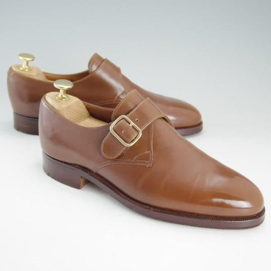 美品★クロケット&ジョーンズ 5.5E【ロイドフットウェア別注★Lloyd Footwear】297ラスト/モンクストラップ/メンズ/Crockett&Jones★e391