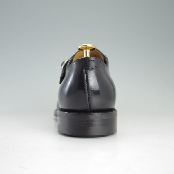 極美品★(浅草)RENDO/レンド SIZE 7【定価￥50,220-★ダブルモンク/7705D】カーフ/黒/メンズ★e392