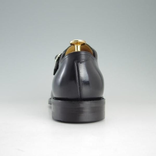 極美品★(浅草)RENDO/レンド SIZE 7【定価￥50,220-★ダブルモンク/7705D】カーフ/黒/メンズ★e392