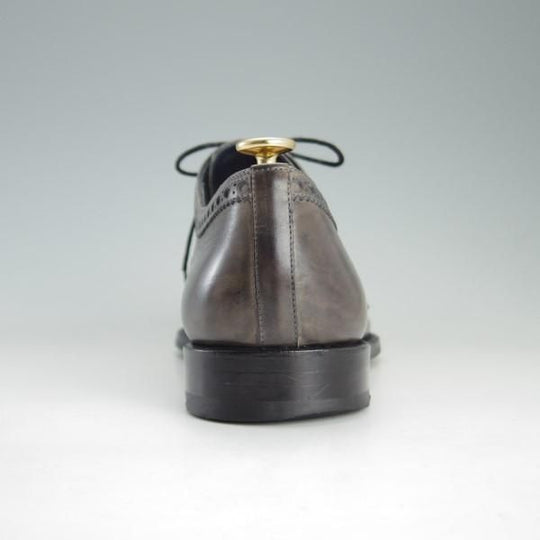 極上★(スペイン製)マグナーニ SIZE 41【ブラックラピド製法★クォーターブローグ】16035/カーフ/灰〜茶/メンズ/MAGNANNI★e393