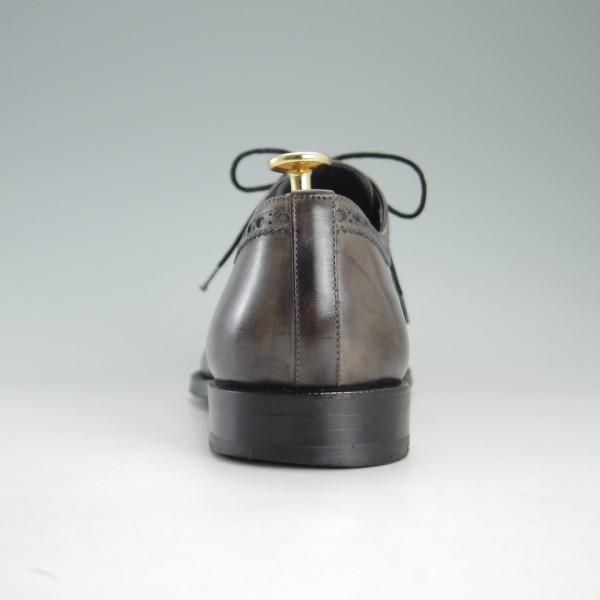 極上★(スペイン製)マグナーニ SIZE 41【ブラックラピド製法★クォーターブローグ】16035/カーフ/灰〜茶/メンズ/MAGNANNI★e393